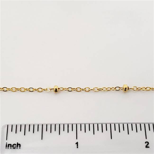 14k Gold Filled Chain - Satellite Cable Chain 1.8mm Flat
