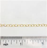 14k Gold Filled Chain - Cable Chain Triangle Wire 3.3mm x 5mm