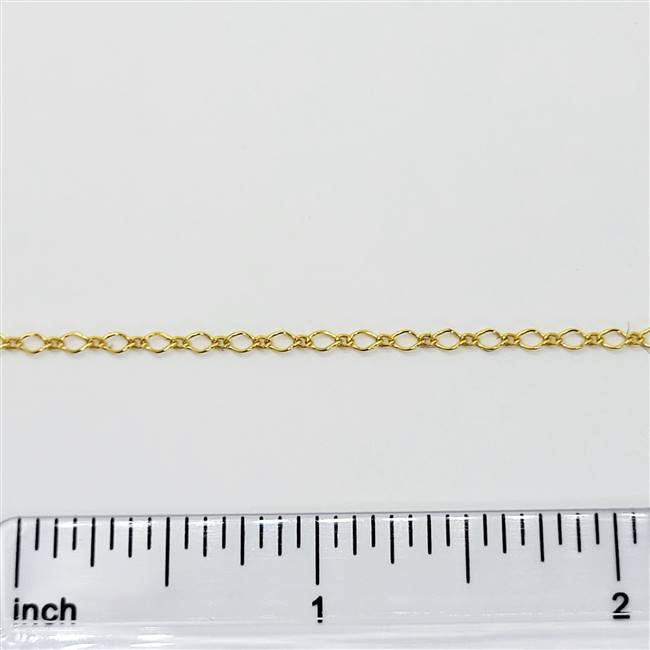 14k Gold Filled Chain - Long & Short Curb Chain 1.8mm x 3mm