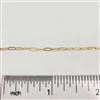 14k Gold Filled Chain - Drawn Cable Chain 1.8mm x 4.8mm Flat