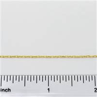 14k Gold Filled Chain - Drawn Cable Chain 1.4mm x 2.7mm