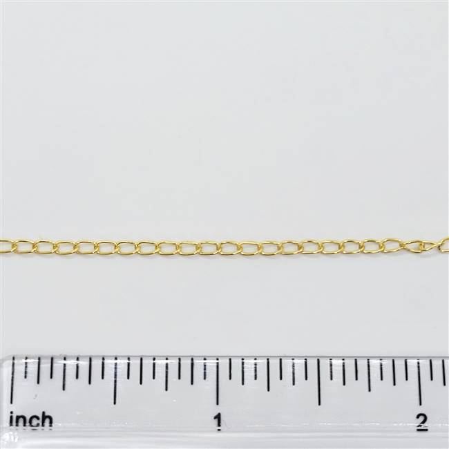 14k Gold Filled Chain - Curb Chain 3.9mm x 6mm
