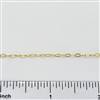 14k Gold Filled Chain - Drawn Flat Cable Chain 1.8mm x 3.5mm