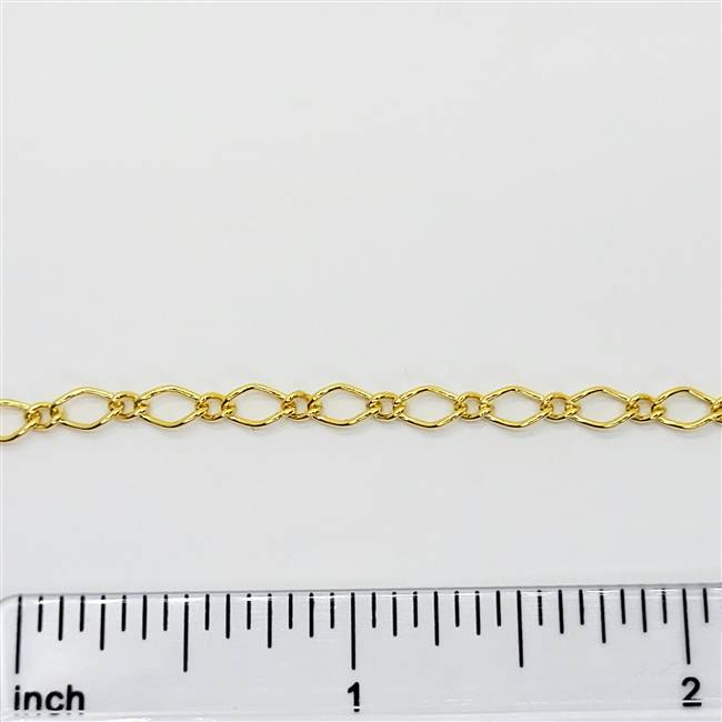 14k Gold Filled Chain - Long & Short Curb Chain 3.4mm x 5.5mm