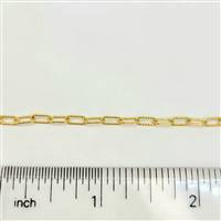 14k Gold Filled Chain - Drawn Twisted Cable Chain. 2.4mm x 6mm