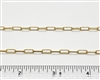 14k Gold Filled Chain - Drawn Cable Chain 3mm x 8mm