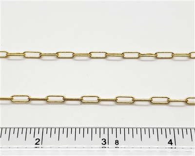 14k Gold Filled Chain - Drawn Cable Chain 3mm x 8mm