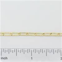 14k Gold Filled Chain - Elongated Curb Chain 3mm x 8mm