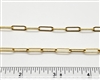 14k Gold Filled Chain - Drawn Flat Cable Chain 4mm x 13mm