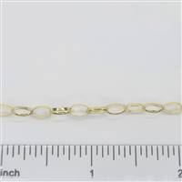 14k Gold Filled Chain - Rolo Oval Chain 3.7mm x 6.5mm