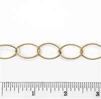14k Gold Filled Chain - Oval Cable Chain 13.5X20mm Twisted