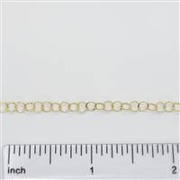 14k Gold Filled Chain - Round Cable Chain 3.5mm
