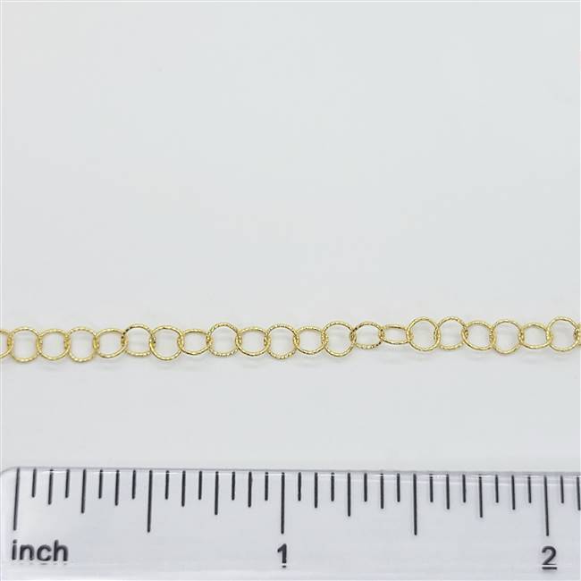 14k Gold Filled Chain - Round Cable 3.5mm Twisted