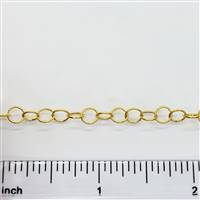 14k Gold Filled Chain - Round Cable Chain 5mm Twisted