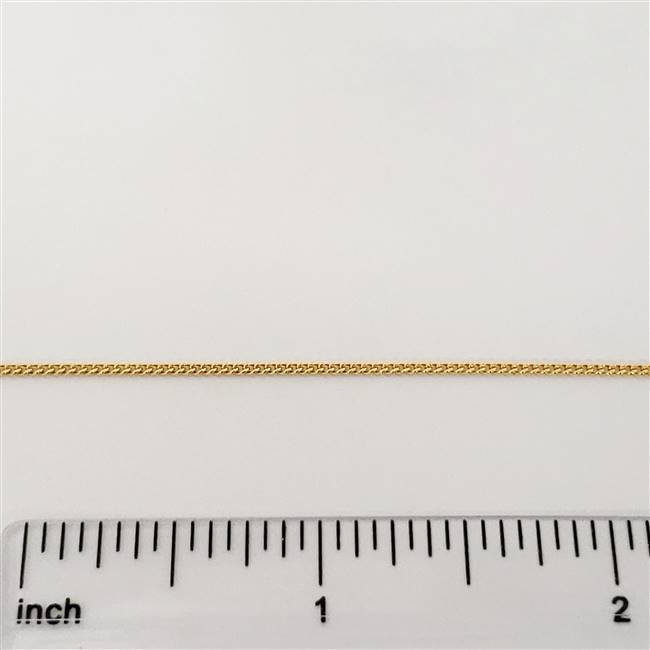 14k Gold Filled Chain - Curb Chain 1.3mm x 1.5mm