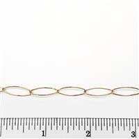 14k Gold Filled Chain - Marquise Wire Chain 6mm x 17mm