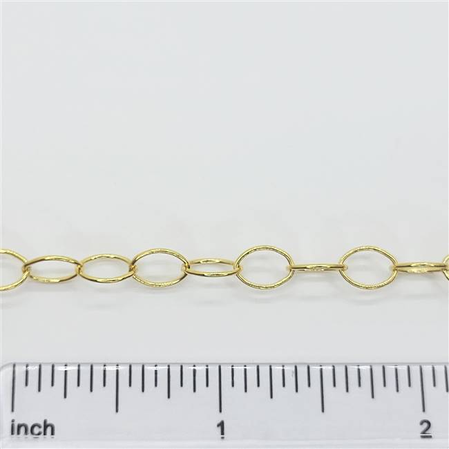 14k Gold Filled Chain - Cable Chain 8.5mm x 6.6mm