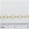 14k Gold Filled Chain - Cable Chain Hammered Wore 8.5mm x 6.6mm