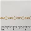 14k Gold Filled Chain - Oval Long & Short Hammered Chain