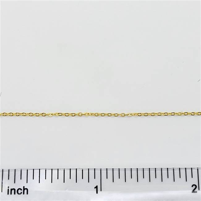 14k Gold Filled Chain - Cable 1.1mm Flat
