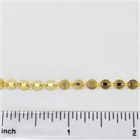 14k Gold Filled Chain - Disc Line Chain 4mm