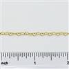 14k Gold Filled Chain - Heart Chain 3mm x 4mm