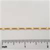 14k Gold FIlled Chain - Figaro Curb Chain with Starburst 3mm x 4.5mm