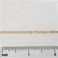 14k Gold Filled Chain - Cable Chain 2.5mm x 3.9mm
