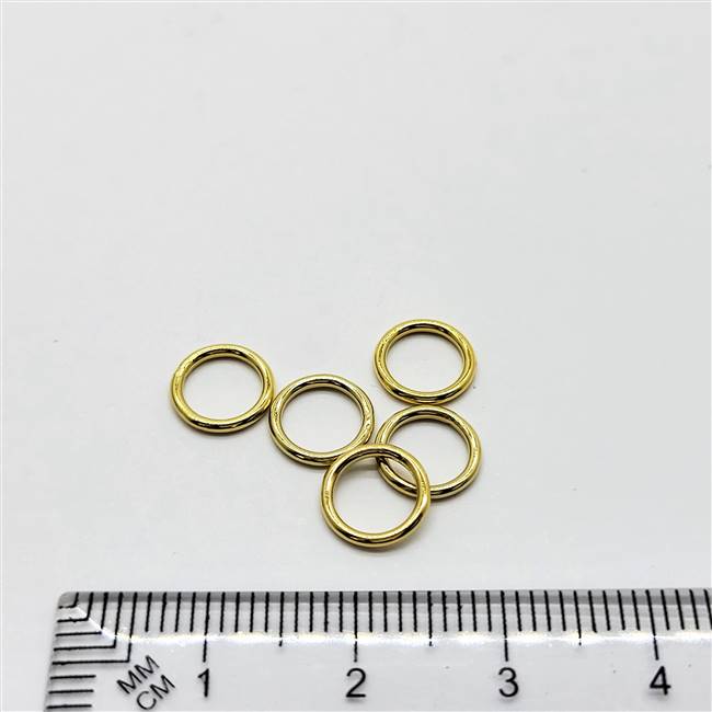 14k Gold Filled Jumpring - Closed Ring 8.5mm.  18 Gauge.