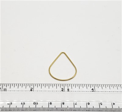 14k Gold Filled Links - Teardrop 25mm x 35mm