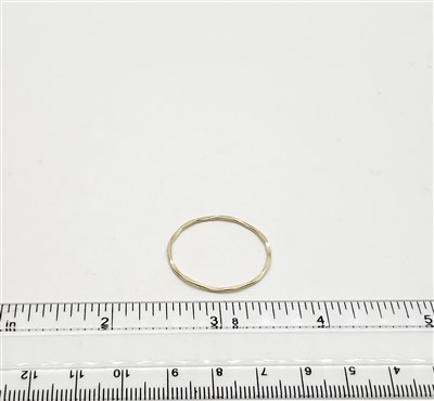 14k Gold Filled Links - Hammered Ring 25mm