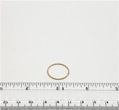 14k Gold Filled Links - Textured Ring 21mm