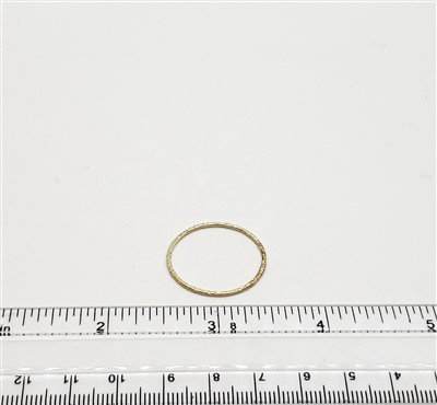14k Gold Filled Links - Textured Ring 25mm