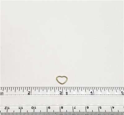 14k Gold Filled Links - Heart 10mm