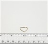 14k Gold Filled Links - Heart 17mm. Diamond Cut wire