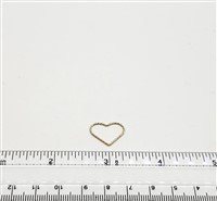 14k Gold Filled Links - Heart 17mm. Diamond Cut wire