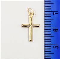 14k Gold Filled Puffy Cross