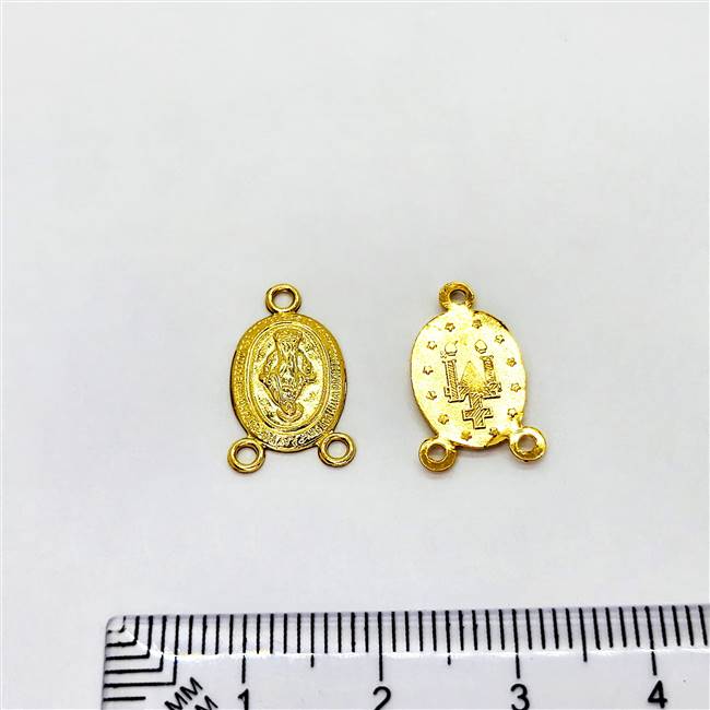 14k Gold Filled 3 Bail Rosary Virgin Mary