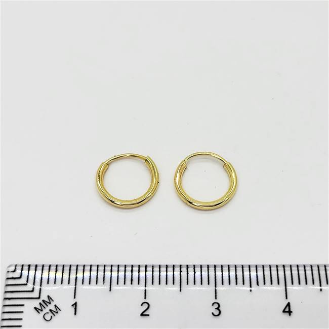 14k Gold Filled Endless Hoop. 1.2mm x 9mm