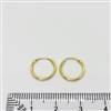 14k Gold Filled Endless Hoop. 1.2mm x 12mm