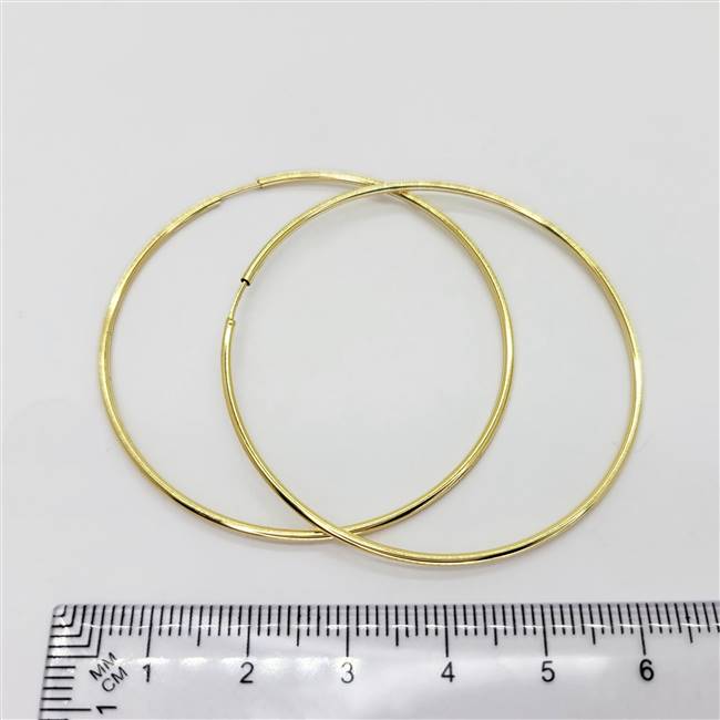 14k Gold Filled Endless Hoop. 1.2mm x 50mm