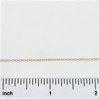 Rose Gold Filled Chain - Oval Cable Chain 1.2mm x 1.6mm