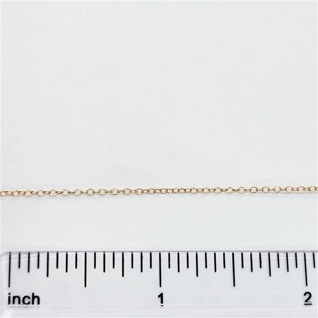Rose Gold Filled Chain - Oval Cable Chain 1.2mm x 1.6mm