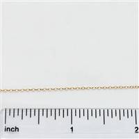 Rose Gold Filled Chain - Oval Cable Chain 1.2mm x 1.6mm Flat