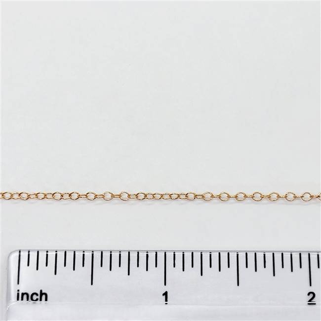 Rose Gold Filled Chain - Cable Chain 1.5mm