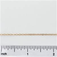 Rose Gold Filled Chain - Cable Chain 1.6mm Flat