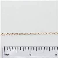Rose Gold Filled Chain - Oval Cable Chain 2mm x 3.5mm