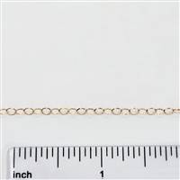 Rose Gold Filled Chain - Oval Cable Chain 2mm x 3mm