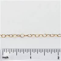 Rose Gold Filled Chain - Oval Cable Chain 3.3mm x 5mm