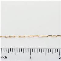Rose Gold Filled Chain - Drawn Cable Chain 1.8mm x 4.8mm Flat